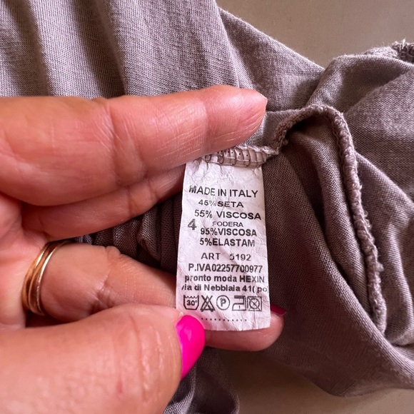 100% Italian Cotton seta viscosesTunic or Dress Made in Italy sizes 4 - Picture 16 of 16